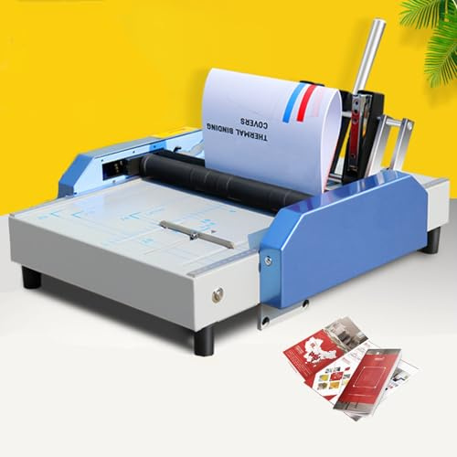 LVSEWOA A3 Broschürenfalzbindemaschine, Papierfalz- und Bindemaschine, multifunktionaler Papiermacher, Broschürenordner, Hefter, Heftgerät für Schulen, Druckereien, Büros