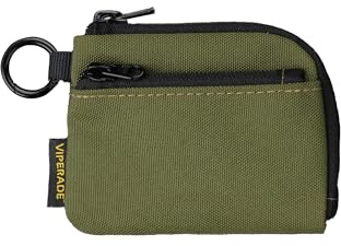 VIPERADE VE37 nyckelväska litet nyckelfodral herr, miniplånbok herr med nyckelring, myntbörs med dragkedja minimalistisk EDC-väska för vardag och utomhus