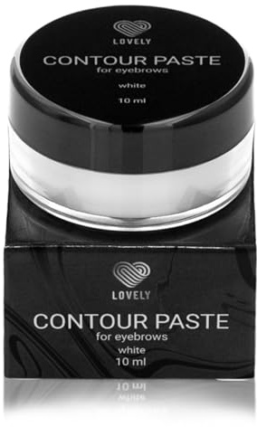 LOVELY vit ögonbrynskartläggningspasta - Brow Contour Paste 10ml - Modellerande pasta för att förutse ögonbrynsformen, hjälper till att skapa tydliga konturer och skyddar huden vid ögonbrynsfärgning