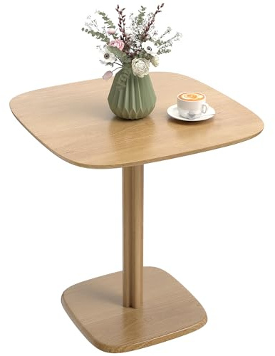HOMCOM Esstisch, moderner quadratischer Küchentisch für 4 Personen, 70 x 70 cm Esszimmertisch Holztisch für Esszimmer und Küche, Natur