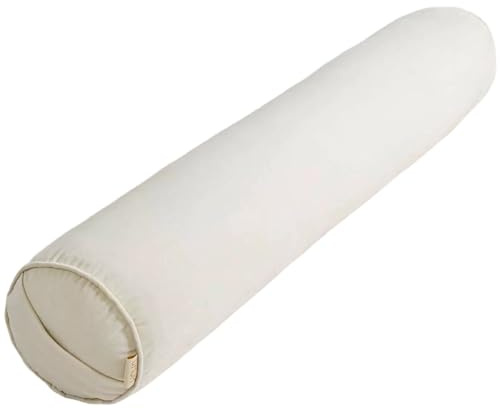 Genérico Cojín Cilíndrico Grande 20×100/20×120/20×150cm Almohada de Tubo para Lumbar/Cuello/Espalda/Cabeza Apoyo Almohada Rollo con Funda Extraíble para Cama, Sofá, Silla, Coche(White,20x150cm)