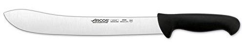 Arcos Serie 2900 - Caja 6 uds Cuchillo Carnicero - Hoja de Acero Inoxidable NITRUM de 300 mm - Mango inyectado en Polipropileno Color negro (6 UDS)