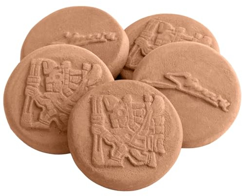 SIMARU Tabakbefeuchter – Humidrole Pouch Button – Humidor befeuchter – Terakotta Stein– Terracotta Humidifying Stone gegen Austrocken von Tabak/Drehtabak – immer frischer Tabak (5 Stück)