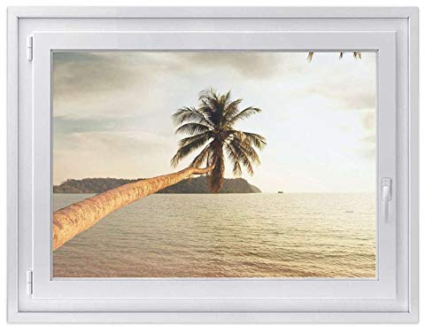 Fenster-Folie Sichtschutz I Folie für Fenster Deko - Fensterbild selbstklebend I Deko für Bad, Küche, Kinderzimmer - Farbecht, Robust - Made in Germany