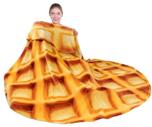 mermaker Jorbest Burritos - Coperta double-face a cialde con doppio lato, flanella/100%, 71 inches, unisex, adolescenti, food enthusiasts, coperta