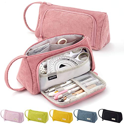 ONCCI Trousse à Crayons 3 Compartiments, Grande capacité, Étui à Crayons