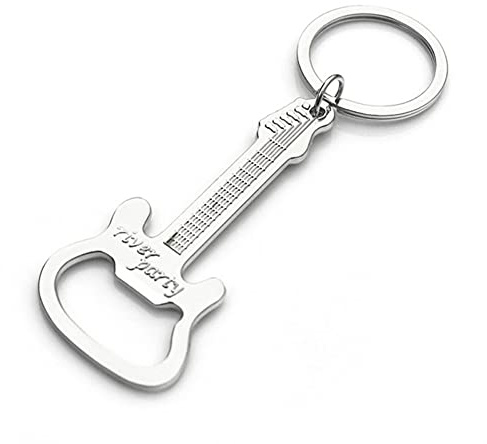 ARFUKA Guitar Bottle Opener Keychain - Multi-Use for Soda Beer Beverage, Durable Key Ring Opener for Women Men, Ideal for Home Bar Outdoor Picnics