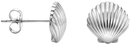 SOFIA MILANI - Damen Ohrringe 925 Silber - Muschel Ohrstecker