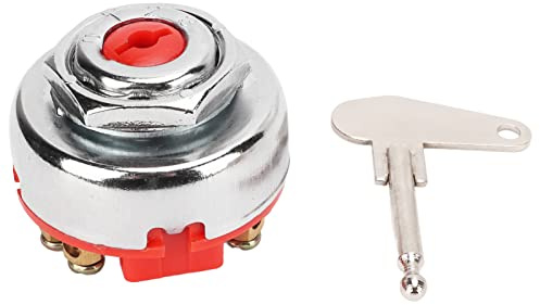 Interruttore della Luce di Accensione Sostituzione Dell'interruttore di Avviamento del Blocco di Accensione a 8 Poli per Trattorino Tosaerba per 6V 12V 24V per Chiave di Ricambio