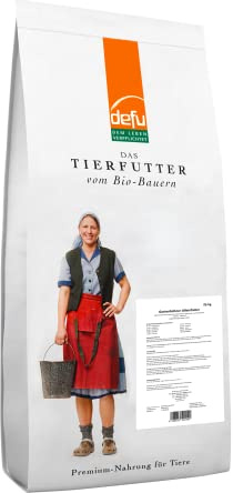defu Geflügelfutter | 1 x 25 kg | Bio Gartenhühner Alleinfuttermittel Gemüse | Trockenfutter für Hühner, Legehennen und Zwerghühner