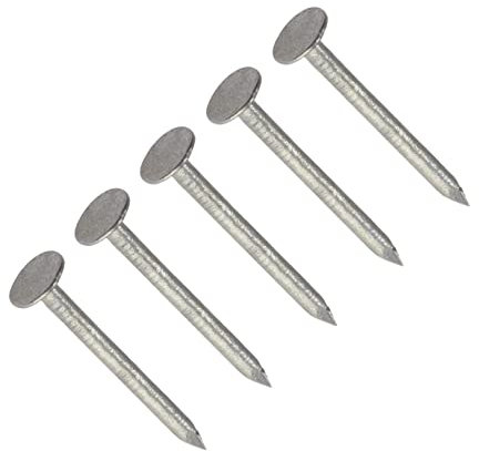 TERF® Lot de 100 clous galvanisés 65 mm x 2,65 mm à grande tête pour toiture, bricolage et artisanat, décoration d'intérieur, menuiserie, meubles et construction