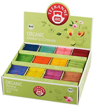 Teekanne Gastro Premium Bio Sortimentsbox, 180 Teebeutel, 12 Sorten