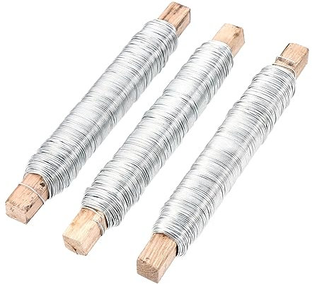 YARNOW 3stücke Teiliges Silber Diy Blumendraht Flexible Metall-drahtbinder Für Simulierte Blumenstiele Für Basteln Blumensträuße Und Kreative Bindearbeiten