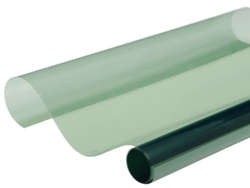 TöNungsfolie Auto Autofenster-Tönungsglasaufkleber, hellgrün, 95% UV-beständig, Heimglasaufkleber, Wärmeabweisungsfolie Scheiben TöNungsfolie Auto(50cmx100cm)