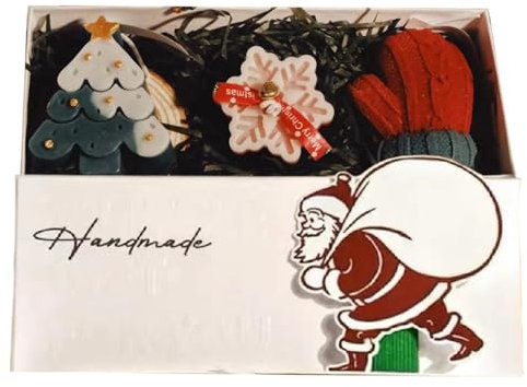 Urlaub Duftkerzen | 3er Set Weihnachten Wachskerzen - Handgemachte Winter Duftkerzen, Kreative Weihnachtsbaum Sojakerzen für Frauen und Männer