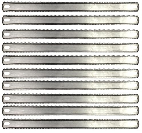 HERO Doppelseitiges Universalsägeblatt 10 Stück Metallsägeblatt Holzsägeblatt Ersatzsägeblatt Handsägeblatt für Metall Holz Kunststoff Sägeblätter Sägeblatt 300x25mm Bügelsägeblatt Handsägen Sägen