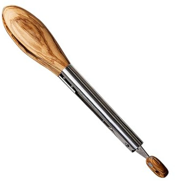 Salad Serving Tongs, Grilling Tool Tongs, Premium Wood Tong, Food Tong, BBQ Kitchen Utensil, Olive Wood Barbecue Tongs, Salad Tongs for Serving Food, Grilling, Cooking, BBQ and Tossing Salad