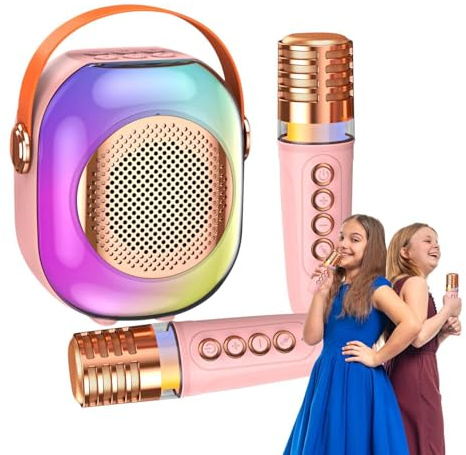 Macchina per karaoke per adulti, piccola macchina per karaoke Miini, macchina per karaoke divertente, altoparlante per karaoke domestico, bassi pesanti, effetti vocali magici, piccolo dispositivo di