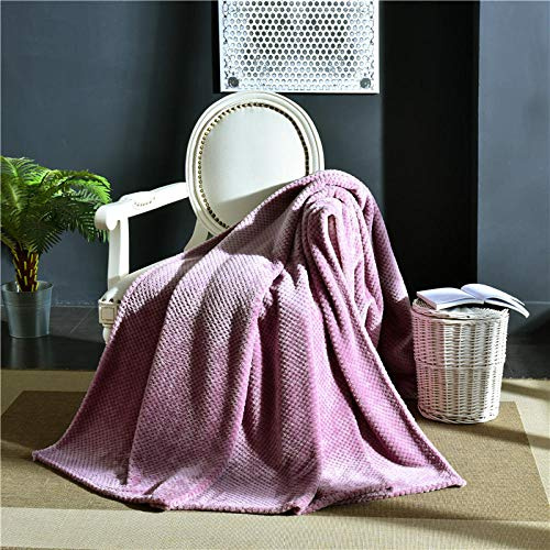Manta nórdica de felpilla estilo étnico, funda de sofá de algodón, 78.7 x 118 pulgadas, toalla universal para sofá de tres plazas, acogedora decoración morada para el hogar