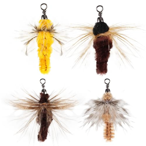 DONGKER Varita de juguete para gatos, repuesto de 3/4/5 piezas de juguete de plumas para gatos con campanas para gatos, caña de pescar (no incluye cañas)