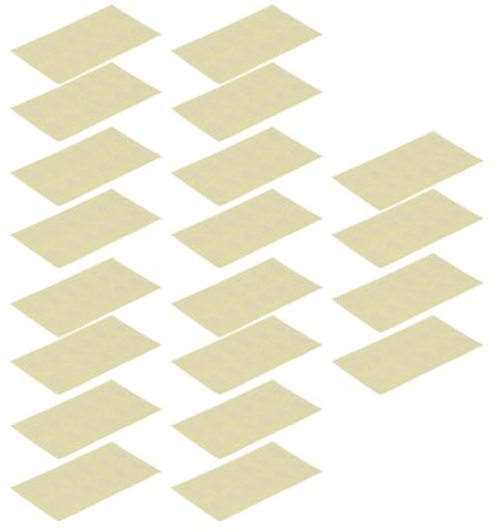 Jeanoko Cuscinetto Adesivo Rimovibile Trasparente 240 Pezzi Nastro Biadesivo Resistente All'acqua per Figure di Bambole, 16x12 Mm, per Bambole e Figure