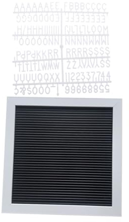 LOCZUK Anschlagtafel Pp Kleine Buchstabentafel mit Abnehmbaren Buchstaben und Hölzerne in Schwarz für Vielseitige Nutzung in Restaurants und Kindergärten