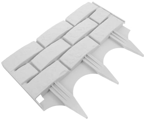 ibasenice Recinzione da Giardino in Plastica Leggera e Resistente per Aiuole e Prato, Steccato Decorativo Modulare per Recinzioni Esterne e Delimitazioni Giardino