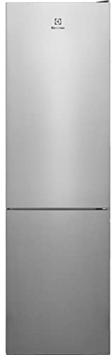 Electrolux LNC7ME34X1 Frigorífico Combi, Libre Instalación, 2,01 m, CustomFlex, Tecnología Twintech, Sistema MultiFlow, Display interior, Cajón ExtraChill, Tirador integrado, Luces LED, Inox, Clase E