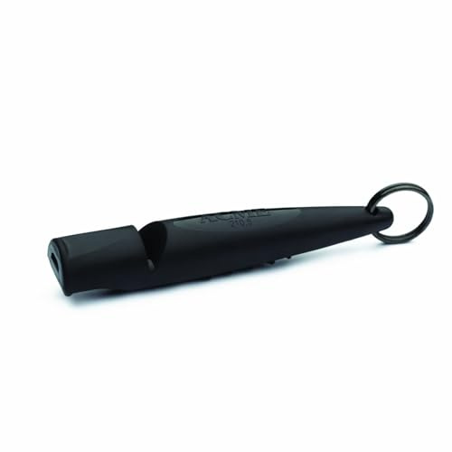 ACME Alpha 210.5 Professional Dog Training Whistle with Enhanced Ergonomic Grip. BPA-Free Plastic. 110 dBA. Standardized Frequency for Smaller Dogs. Weatherproof. Made in the UK (Black)
