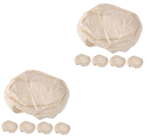 Cabilock Lot De 2 Paniers De Fermentation Pour Au Levain Avec Housse En Tissu Pour Au Levain 5 Pièces X 2