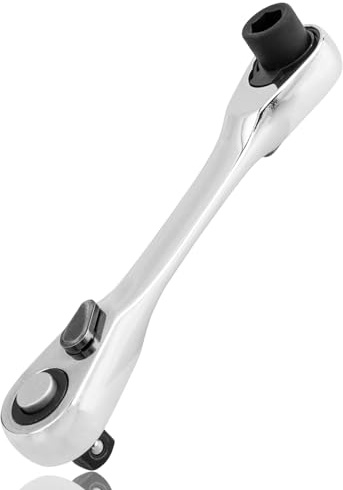 HaoTrade 1/4 Mini Ratchet Spanner, 72 Tooth Double Headed Ratchet Wrench