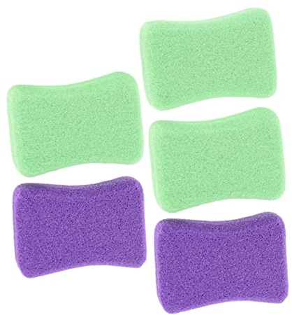 Vaguelly 5stücke Pediküre Pumice Stein Für Füße Effektiver Hornhaut Entferner Exfolierendes Werkzeug Aus Pu-material Farbvarianten Zufällige Auswahl