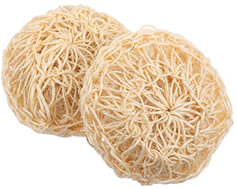 OATIPHO 2pezzi Palla Da Doccia in Sisal Scrub Per Corpo in Sisal Accessori Da Bagno Esfoliante Naturale Rimuove Cellule Morte Riutilizzabile Sicuro