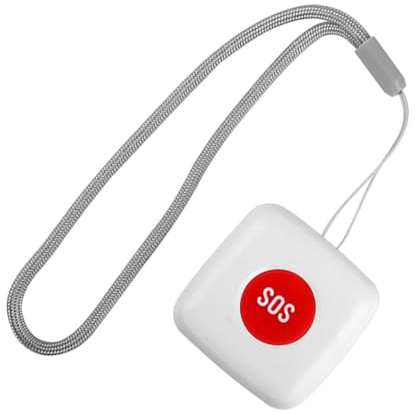 Artibetter Pulsante Emergenza Wireless Per Anziani Con Chiamata Remota e Pager Caregiver Allarme Caduta e Integrazione Intelligente Tasto Salva Vita Per Casa e Ospedale