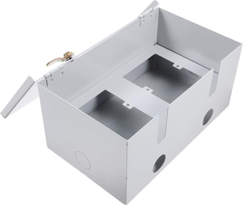 ELAYARD Scatola di Derivazione in Acciaio Inox Serratura per Esterni Scatola di Presa Elettrica Protezione Antipioggia Custodia di Sicurezza per Ricarica Veicoli Elettrici