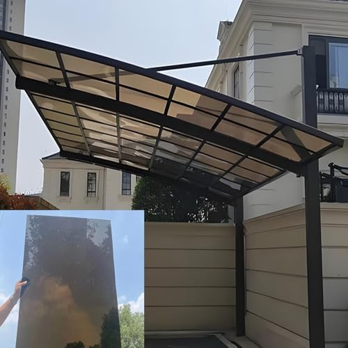 Clear Polycarbonate Sheets 5.1x13.1ft UV Rainproof Roof Panels for Greenhouses Outdoor Shed Glazing Replacement1mm Thick Polycarbonate Panels