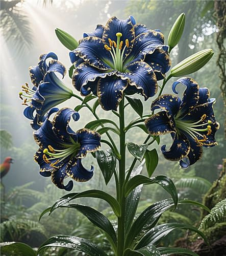 Mix Giglio bulbi,Lilium pianta vera,Piante perenni,Decorazione del giardino, bulbi belli e sani(non fiori artificiali)-6 Bulbi-D