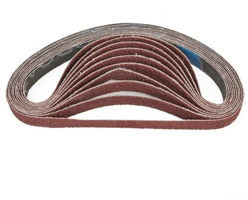 Besttoolifes Cinghie abrasive di ricambio per Black and Decker Power Files BD280, BD282E, BD290, KA290, KA292, 60 pezzi, 13 x 457 mm, grana assortita 40/60/80/120/180/240