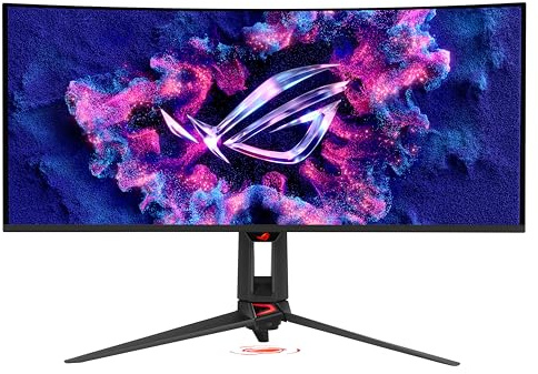 ASUS ROG Swift PG34WCDN 34 Zoll QHD 360Hz Ultrawide OLED Gaming Monitor | Tandem RGB, RGB Stripe Pixel, OLED Care Pro, DisplayHDR 500 True Black, USB-C 90W, für PS5, 0,03ms, G-SYNC