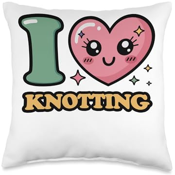 I Love Knotting Throw Pillow
