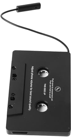 MAJONMMERD Bil Bluetooth-kassettadapter ABS Bluetooth-kassettmottagare 10m Trådlös överföring Inget Batteri Krävs för Kassettdäck Musikuppspelning i Bil