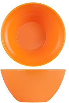 Home 9429245 juego de 6 ensaladeras Melamina Naranja cm23 copas copas y cuencos