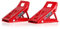 HEYNER® Unterlegkeile Auffahrkeile Metallkeil klappbare Keile 1000kg Achslast je Keil, 2 Stück