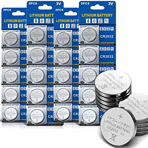 GutAlkaLi Lithium-Akku (CR 2032, Blisterpackung mit 20 Lithium-Batterien, 3 V)