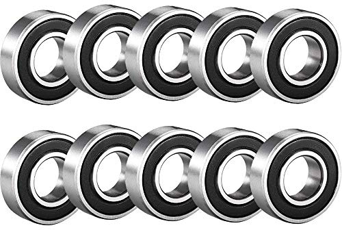 10 Pack Deep Groove Ball Bearing Double Side Rubber Sealed Deep Groove Ball Bearings 8mm x 22mm x 7mm