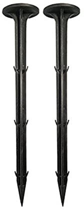 KHUY Piquetas Jardin Grapas Malla Antihierbas Piquetas Malla Antihierbas, Piquetas Cesped Artificial para Plantas, Malla Geotextil Malla Antihierbas, 7.9 Pulgadas, 100 (Color : Black)