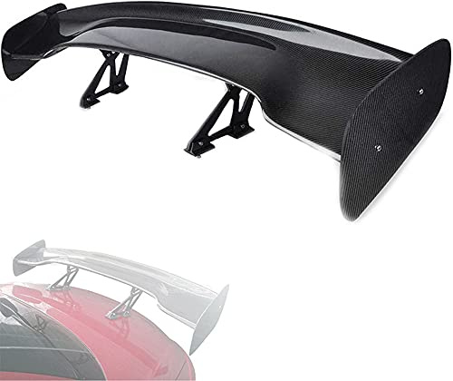 Alerón de ala Gt universal, alerón trasero de coche, alerón de carreras de ala trasera de maletero, ala fija Gt de fibra de carbono, 145 cm, ahorro de consumo de combustible