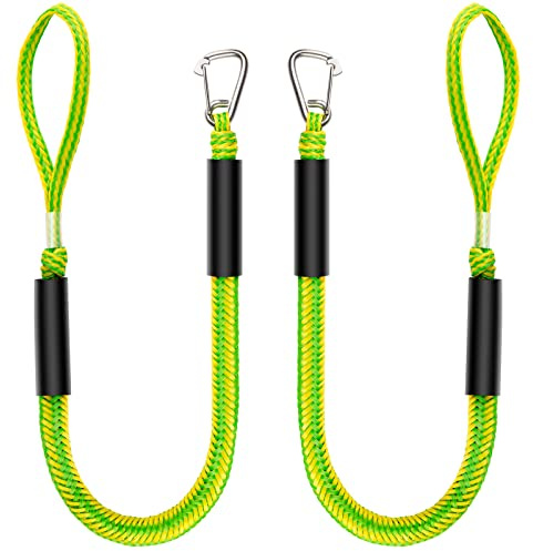 Botepon Bungee Dock Lines - Quick and Easy Dock Rope for Jet Ski, PWC, Seadoo, WaveRunner, Pontoon, Bass Boat