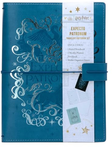 Harry Potter: Expecto Patronum Traveler's Notebook Set: (Refillable Notebook)