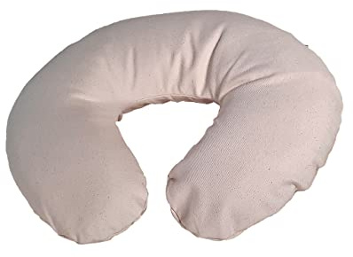 Speltex Kissenbezug für Nackenhörnchen aus Bio Baumwolle, Halbpanama-Gewebe (Naturweiß)
